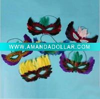 Wholesale fashion feather mask venetian eye mask party mask face mask decorative