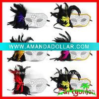 Wholesale Venetian mask design with feather