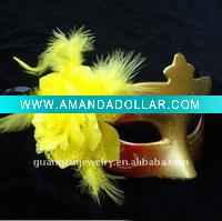 Wholesale fashion flower golden venetian masquerade mask