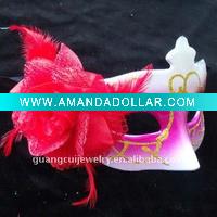 Wholesale fashion flower camouflage face venetian feather eye lady mask