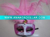party or venetian feather mask