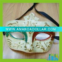 Half face masquerade venetian style pulp masks