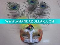 party or venetian feather mask