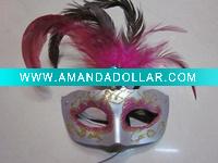 party or venetian feather mask