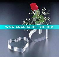 romantic custom made acrylic flower vases
