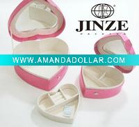 Wholesale Heart Velvet Jewelry Box