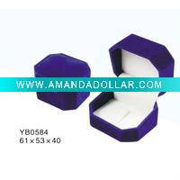 Wholesale velvet jewelry boxes/plastic jewelry box serires