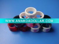 printed silicone finger rings