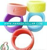 Wholesale custom silicone finger rings high quanlity low price