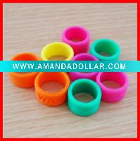 Fashion silicone finger ringen