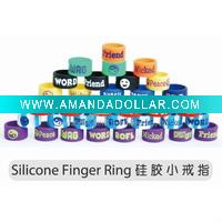Wholesale silicone wristband with rings