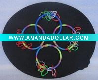 Wholesale Rainbow color silicone bracelet,silicone bands,silicone finger ring BYD FR022