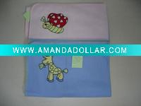 Wholesale 100% polyester baby fleece blanket
