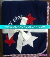 Embroidered Polar Fleece Baby Blanket