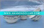 Wholesale New product Elegant decaled porcelain bowl,ceramic bowl