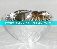 Wholesale Ceramic Bowl with Electroplate Silver