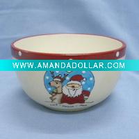 Wholesale Food safe christmas dolomite bowl