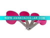 Plastic Measuring Spoons Set with SS handle