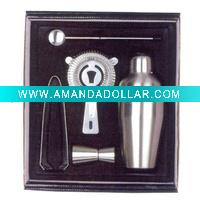 stainless steel cocktail shaker set