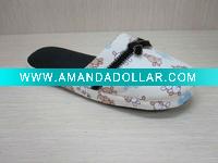 Wholesale Lady's flower printing indoor house slippers shoes