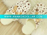 girls short plush house slippers