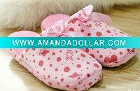 Wholesale girls short plush house slippers