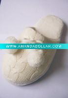 knit lady indoor slipper