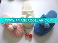 Wholesale nice lady cashmere indoor slipper