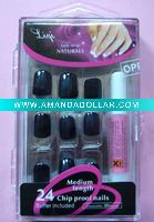 metallic artificial nails