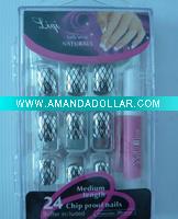 metallic artificial nails