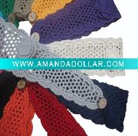crochet cotton headband