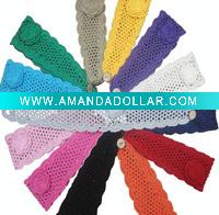 crochet cotton headband