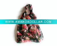 Autumn Floral Chiffon Headwrap