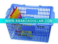 plastic shopping basket