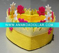 non woven plastic handmade craft flower basket
