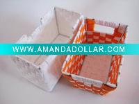 straw storage basket