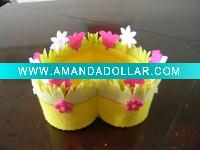 decroation non woven flower basket