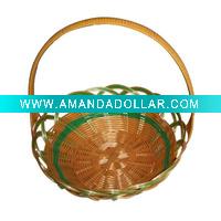 plastic woven basket