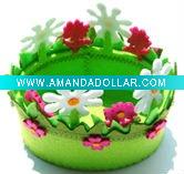Wholesale non woven craft flower basket