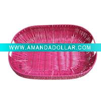 Wholesale PP woven basket, plastic woven baskets