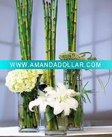 Tall Square Glass Vases