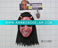 Bleeding horror ghost face Halloween mask/Plastic party mask