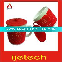 Carved Silicone Coffee Mug Lid