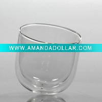 Wholesale Pyrex Coffee Mugs double wall glass