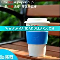 Wholesale Hot Insulated Ceramic Coffee Mug with Silicone Lid