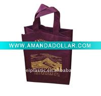 red wine non woven fabric bag