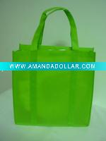 Green non woven fabric bag