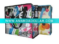 160g laminated zipper pp woven fabric bag