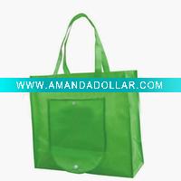 Foldable non-woven fabric shopping bag