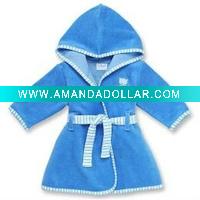 100% Cotton Terry Kids Hooeded Bathrobe